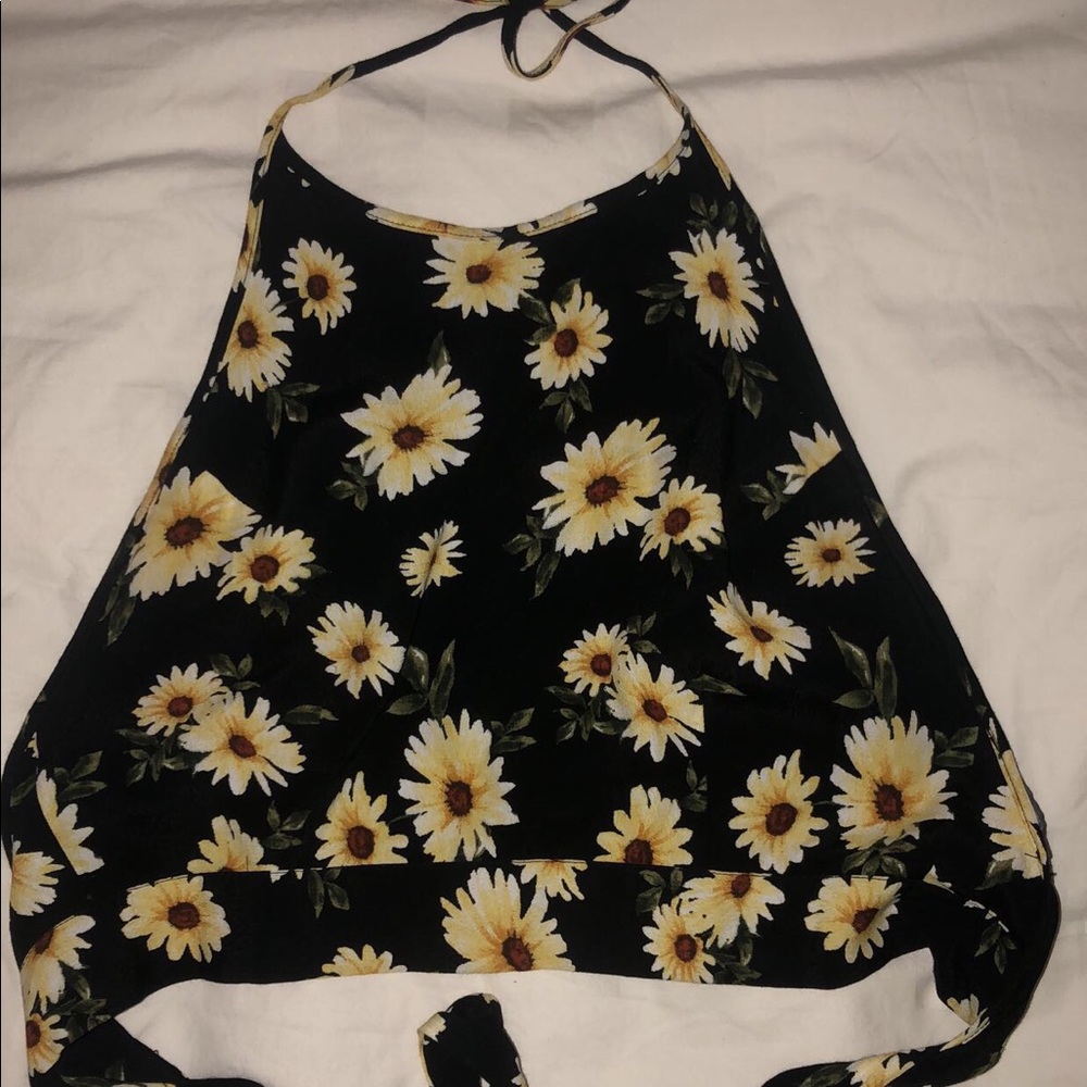Sunflower halter top